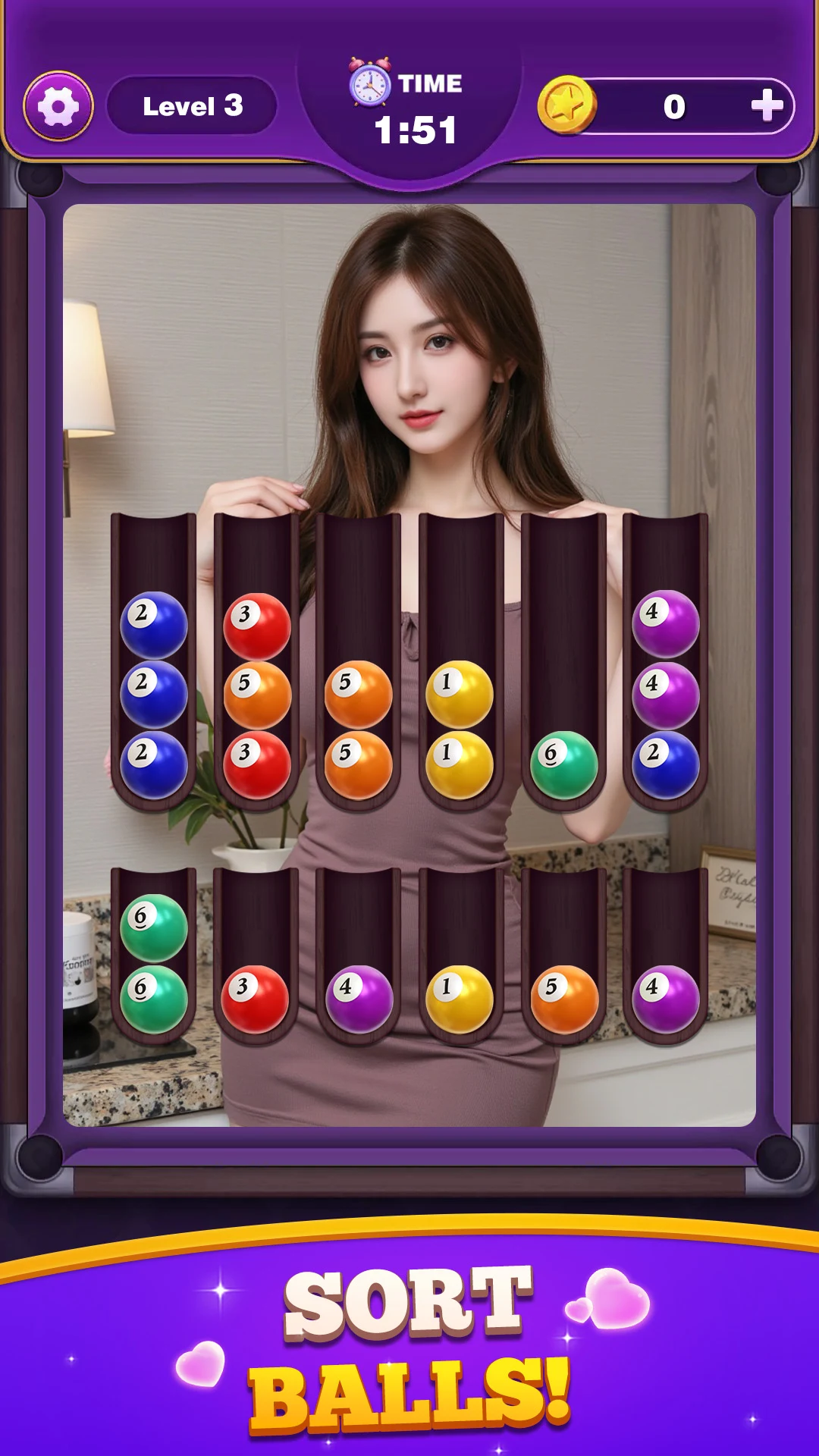 Lover Sort Master: Match 3 screenshot
